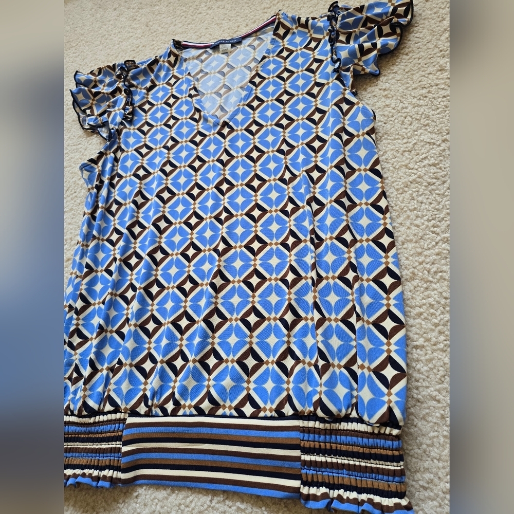 🌈 Tommy Hilfiger Short Sleeve Blouse